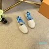 2022-Women 's Shoes Flat Heel Canvas 레이스 업 여성 라운드 격자 패션 니트 신발 5