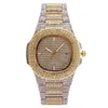 Bt selling Top Brand Luxury Bling Quartz Square Men Watch Reloj Hip Hop Gold Diamond Iced Out Watch