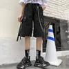 Solid Men S Shorts Summer Mens Beach Linten Black Hip Hop Streetwear Casual Male Sportswear Homme Clothing 220621