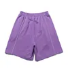 Purple krótka dekoracja kieszeni Mężczyźni luźne High Street Tij Brand Sport Beach Wysoka jakość Krótko 220721