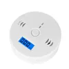 Lcd co sensor alarme acessórios trabalhar sozinho sirene 85db som independente envenenamento por monóxido de carbono aviso alarme detector