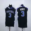 Sjzl98 One Tree Hill Ravens # 23 Nathan Scott # 3 Lucas Scott Maglie Bianco blu nero Uomo Ricamo Camicie da basket S-XXL Scarpe in jersey