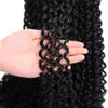 Passion Twist Hair Water Wave Crochet Hair for Black Women, 18 Inch Long Bohemian flätande hår Faux locs, fjärilsstil Virkningsflätor Hårförlängningar LS06