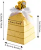 30 pz / lotto Honey Bee Candy Box con Papillon per Baby Shower Bomboniera Battesimo Battesimo Regalo di compleanno Decorazione della festa nuziale CX220423