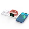 3 in 1 Magnetic Foldable Desk Phone Charger For iPhone 12 13 series Watch 7 6 SE 5 AirPods 3 15W Fast Charging Wireless Charger