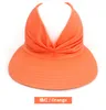 Tasarımcı Kadınlar İçin Yaz Şapkaları Plaj Güneş Visor Şapkası UV Koruma At kuyruğu Kapakları