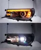 Faro LED para Toyota Hilux Revo, faros LED 15-19, lámpara frontal de coche, señal de giro dinámica, luz de trabajo diaria