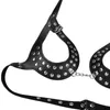 NXY SM Bondage Harnas Beha Açık Kupa Kadın iç çamaşırı için Gotik Göğüs Deri Kemeri Erotik Seks Oyuncaklar Çiftler BDSM Halat 1216
