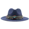 Мода Панама для женщин Мужчина 7 Цветов Джаз Фес Охлаждение солнечные шляпы летние дышащие элегантные женские шляпы Оптовые 220627