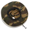 Mountaineering Camouflage Solid Color Adjustment Rope Fisherman'S Hat Sun Protection Summer Flat Top Basin Cap Fishing Hat