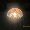 Hängslampor 12 tum tiffany Medelhavet målat glas hängande armatur E27 110-240V kedjeljus för hemmalags säng rumpenpenden