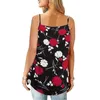 Camiseta de mujer Richkeda Store de gran tamaño de talla grande S-6XL camisa de mujer de verano sin mangas con estampado Floral Casual suelta para mujer