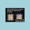 Linhas de pesca de linha de tranças esportes ao ar livre de 500m/1640ft PE 4braided 1m/10m por cor mticolored 10-100lb Teste para o desempenho da água de água salgada