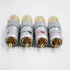 Nakamichi 10mm Gold Plug Plug Plug Licking Non Solda RCA Coaxial Adaptador de soquete Factory High Quality