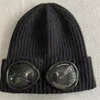 Zwei Objektivgläser Schutzbrillen Mützen Männer Strickhüte Schädelkappen Outdoor Frauen Uniesex Winter Mütze schwarze graue Bonnet Gorros319w637777603292