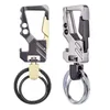 Keychains 2 PCS bil Auto Anti-Scratch Multi Key Chain Bottle Opener Snap Hook With Swivel Double Loops Ring Tool Miri22