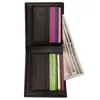 Wallets PU Leather Wallet Patchwork Trifold Cards Holder Fashion Men Small Money PurseWallets