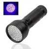 Draagbare 51led UV LED Purple Light Black Flashlight Aluminium Shell 365-410 Nm Vervalste gedetecteerde Torch Lighting Lamp262F