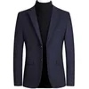 Men's Suits & Blazers Men Wool Blazer Business Casual Slim Fit Party/Wedding Dress Woolen Jackets Terno MasculinoMen's