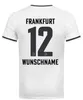 22 23 Jerseys de football Eintracht Frankfurt 2022 2023 Kostic Sow Klammers Hinegger Kamada Borre Rode Rode Ache Man Football Uniforme