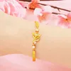 Lusso leggero che imita l'oro 18k Set Little Fairy Ring Clavicola Fornitura di catene Set di gioielli di moda per le donne