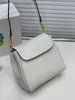 Bolsos de diseñador Diseñadores de lujo vintage bolso de mujer pequeño bolso de hombro gordo bolsos mensajero bandolera con solapa negro blanco naranja