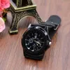 Zegarek na rękę okrągły kwarc stali nierdzewne Dial Casual Sport SPORT WATKES STRAW STRAP Modny zegar dla wodoodpornych mężczyzn ze ręką na rękę