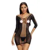 Nxy sexig underkläder fisknät bodysuit transparent erotisk kjol bodycon ihålig ut trålig se genom bröst exponerande klänningar sexklänning kvinnor220506