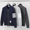 Brand Spring Sweatshirts Cotton Jacket Män Kvinnor V-ringning Solid Baseball Uniform Casual Sportswear Coat