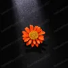 Olie Druipende Zonnebloem Broches voor Vrouwen Meisjes Mode Bloem Broche Pins Hoeden Jurk Tassen Sieraden Accessoires