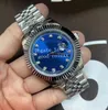 41mm Watches Men Watch Mens Automatic 2813 Asia Turquoise Blue Silver Rhodium Gray Wimbledon Date Jubilee Bracelet Watches 126334 273O