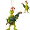 크리스마스 장식품 나무 크리스마스 창조적 인 장식 수지 grinch 액세서리 크리스마스 크리스마스 펜던트 홈 장식