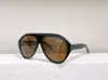 Oversized Pilot Sunglasses for Women Men Black Yellow Lenses Sport Sun Glasses UV Eyewear with Box8341548