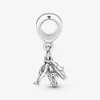 925 Silver Fit Pandora Charm 925 Bracelet Suitcale Airplane Sath Charms Set Подвеска Diy мелкие шарики украшения