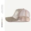 Summer Sequins Shine Caps Mesh Outdoor Hat Glitter Paillette Baseball Cap Man Women Hip Hop Snapback Cap