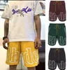 Meichao RH Limited rhude projektanci męskie spodenki do koszykówki letnie hip-hopowe wysokie sportowe spodnie treningowe plaża plaża palma list siatkowa moda uliczna spodnie dresowe