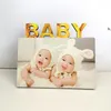 Sublimation Blank Photo Frame Ornaments DIY Heat Transfer Album Desktop Decoration Baby Birthday Full Moon Gift 180*150*5MM ZZE13807