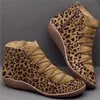 Stivaletti da donna di marca Stivali invernali da donna casual Zeppe con stampa leopardata Stivaletti piatti Scarpe da donna calde Botas De Mujer 220815