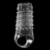 NXY Cockrings 2st Male Chastity Cage Crystal Cock Rings Penis Sleeve Extender utvidgning Återanvändbara sexleksaker för män Vuxna 220505