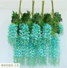 Nieuwe kunstmatige klimopbloemen zijden bloemen Wisteria Vine bloem rattan voor bruiloft centerpieces decoraties boeket Garland huis ornament c0810x