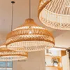 Pendelleuchten im chinesischen Stil Lichter Rattan Handmake Hängelampe für Wohnzimmer Dekoration Esszimmer Leuchte E27 LuminairePendant