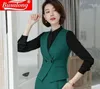 Business Interview Vestrok Pakken Set Women 2022 Fashion Formal Slim Green Office Ladies Plus Size Work Uniforms1 Stra22