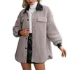 여자 트렌치 코트 암컷 코트 턴 다운 칼라 긴 슬리브 재킷 가을 겨울 버튼을 가진 그레이트 코트