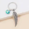 Keychains Fashion European och American Angel Wing Alloy Pendant Keychain Charm Personlighet Handväska Födelsedag PresentkeyChains Fier22