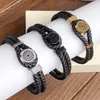Luxury Bracelet Stainless Steel Buckle High Quality Leather Open Bracelet For Men and Women249t