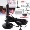 HD digitale binnenversterkte CCCAM TV -antenne 200 mijl ultra HDTV met versterker VHF/UHF Quick Response Outdoor Aerial Set