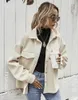 Kvinnans jackor 2022 Women Jacket Office Autumn Female Vintage Pockets Trench Coat Winter Warm Oversize Luxury Outerwear