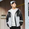 Semir Jacket Men 2021 Spring New Hooded Jacket Hit Color Ins Trendy Reflective Fashion Loose Trendy Clothes T220816