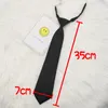 Bow Ties Cotton Lazy JK Small Necktie Free Black Wine Red Solid Dark Blue Korean Blended Student Basic Style School Uniform ClassBow Forb22