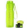 Bikight Portable Plastic Leakproof Sports Water Bottle Drinking Cup Outdoor Cycling -Pink